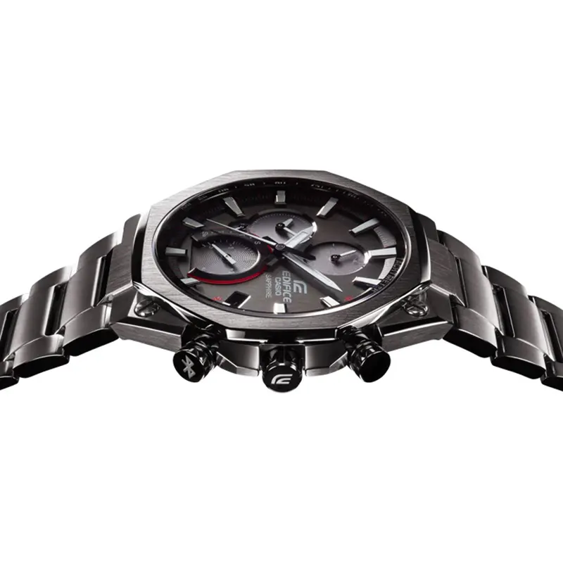 Casio Edifice Solar Powered Black Dial Men's Watch- EFS-S570DC-1A